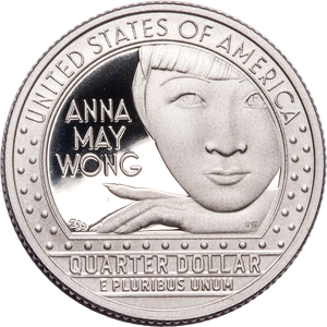 2022-S 99.9% Silver Anna May Wong U.S. Women Quarter Main Image