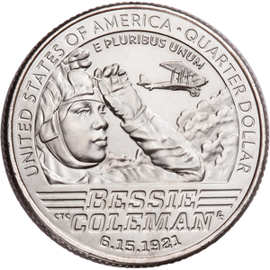 2023-P Bessie Coleman U.S. Women Quarter Main Image