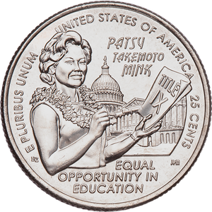 2024-D Patsy Takemoto Mink U.S. Women Quarter Main Image