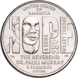 2024-D Rev. Dr. Pauli Murray U.S. Women Quarter Main Image