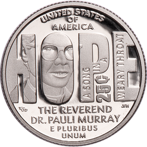 2024-S Rev. Dr. Pauli Murray U.S. Women Quarter Main Image