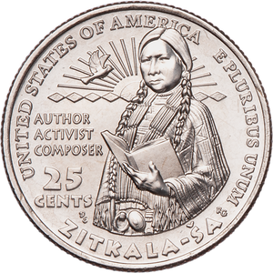 2024-P Zitkala-Ša U.S. Women Quarter Main Image
