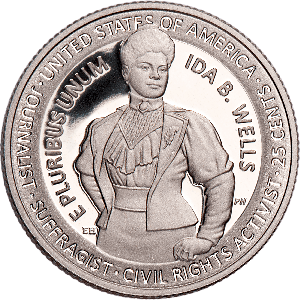 2025-S 99.9% Silver Ida B. Wells U.S. Women Quarter Main Image
