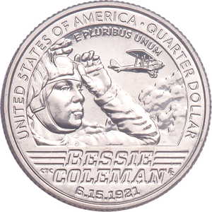 2023-S Bessie Coleman Quarter Main Image