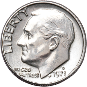 1971-D Roosevelt Dime Main Image