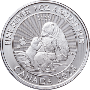 2023 Canada 1 oz. Silver $5 Polar Bear Main Image