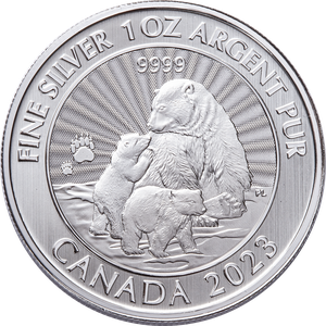 2023 Canada 1 oz. Silver $5 Polar Bear, First Strike Main Image