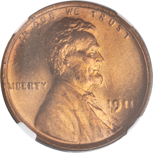 1911 Lincoln Head Cent Red Main Image