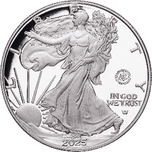 2025 American Silver Eagle, U.S. Army Privy Mark Main Image