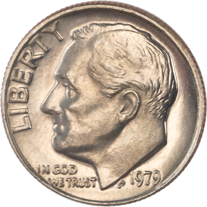 1979 Roosevelt Dime MS60 Main Image