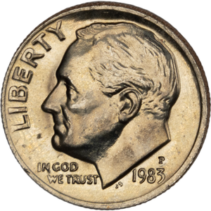 1983-P Roosevelt Dime Main Image