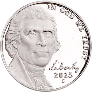 2025-S Jefferson Nickel             PR63 Main Image