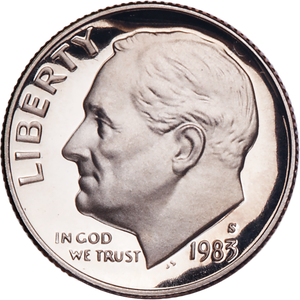 1983-S Roosevelt Dime Main Image