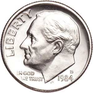 1984-D Roosevelt Dime Main Image
