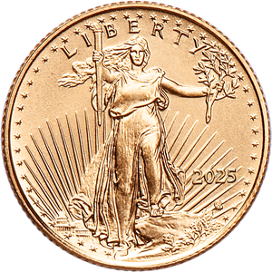 2025 $5 1/10 oz. Gold American Eagle Main Image