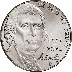 2026-P Jefferson Nickel