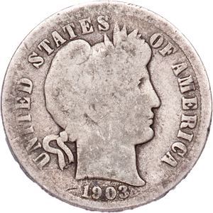 1903 Barber Silver Dime Main Image