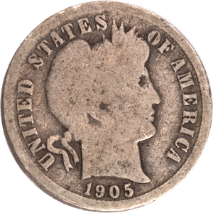 1905-O Barber Silver Dime Main Image