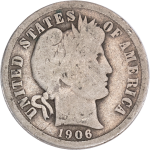 1906 Barber Silver Dime PGCS        MS63 Main Image