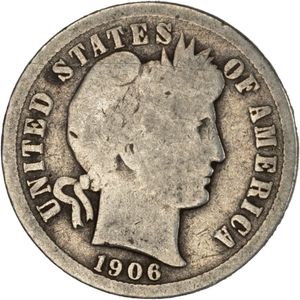 1906 Barber Silver Dime CIRC Main Image