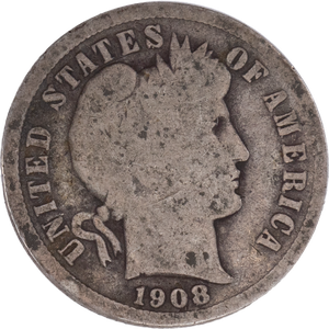 1908 Barber Silver Dime G Main Image