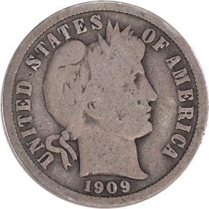1909 Barber Silver Dime G Main Image