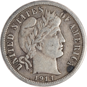 1914 Barber Silver Dime VF#2 | Littleton Coin Company