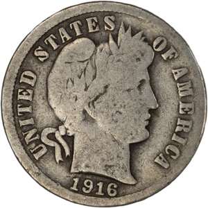 1916-S Barber Dime Main Image