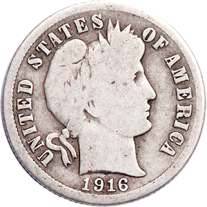 1916-S Barber Dime Main Image