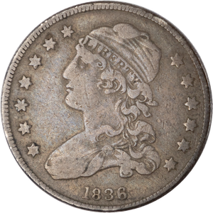 1836 Capped Bust Silver Quarter Main Image