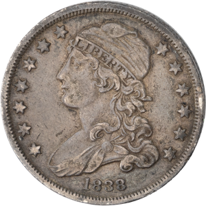 1838 Variety 2 Capped Bust Silver Quarter Main Image