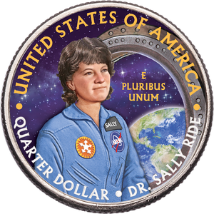 2022 Colorized Dr. Sally Ride U.S. Women Quarter Main Image