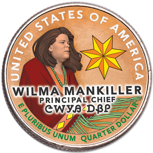 2022 Colorized Wilma Mankiller U.S. Women Quarter Main Image