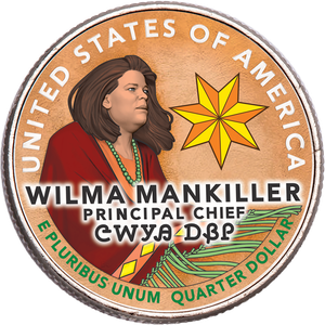 2022 Colorized Wilma Mankiller U.S. Women Quarter Main Image