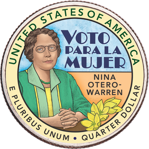 2022 Colorized Nina Otero-Warren U.S. Women Quarter Main Image