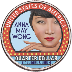 2022 Colorized Anna May Wong U.S. Women Quarter Main Image