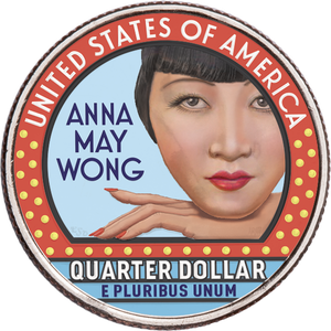 2022 Colorized Anna May Wong U.S. Women Quarter Main Image