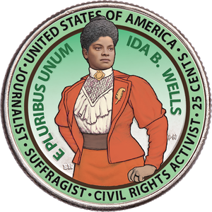 2025 Colorized Ida B. Wells U.S. Women Quarter Main Image