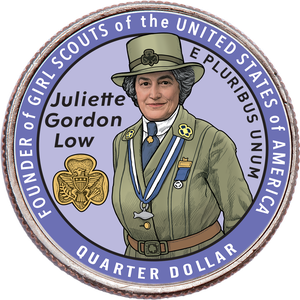 2025 Colorized Juliette Gordon Low U.S. Women Quarter Main Image