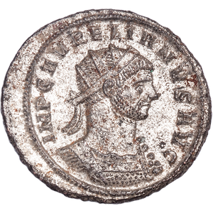 A.D. 270-275 Aurelian Silvered Bronze Antoninianus Main Image