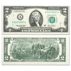 $2 Federal Reserve Note Main Image