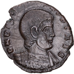 A.D. 350-353 Decentius Bronze Bridgnorth Shropshire Hoard Coin, Two Victories Reverse Main Image