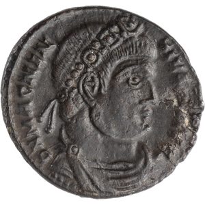 ﻿A.D. 350-353 Magnentius Bronze Cent Bridgnorth Hoard Early Issue w/Diadem Emperor Lyons Main Image