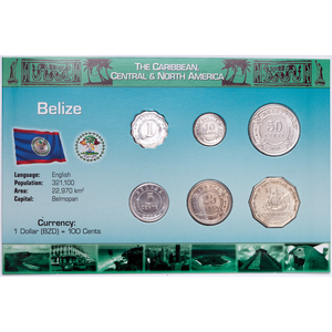 Belize Coin Set in Custom Holder Main Image