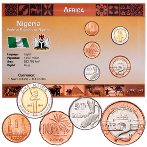 Nigeria Coin Set in Custom Holder Main Image