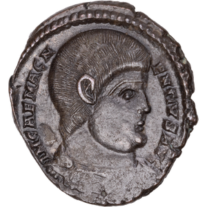 A.D. 350-353 Magnentius Bronze Bridgnorth Shropshire Hoard Coin, Emperor Standing Reverse Main Image