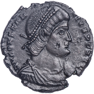 A.D. 337-361 Constantius II Chi-Rho Bronze Centenionalis, Bridgnorth Shropshire Hoard Main Image