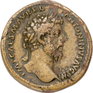 A.D. 161-180 Marcus Aurelius Bronze Sestertius Main Image