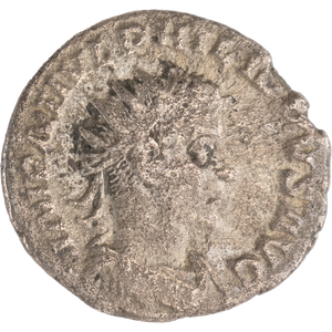 A. D. 244-249 Philip I Silver Antoninanus Elephant Main Image