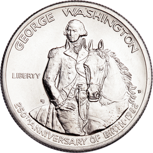 1982 George Washington Commemorative Half Dollar Main Image
